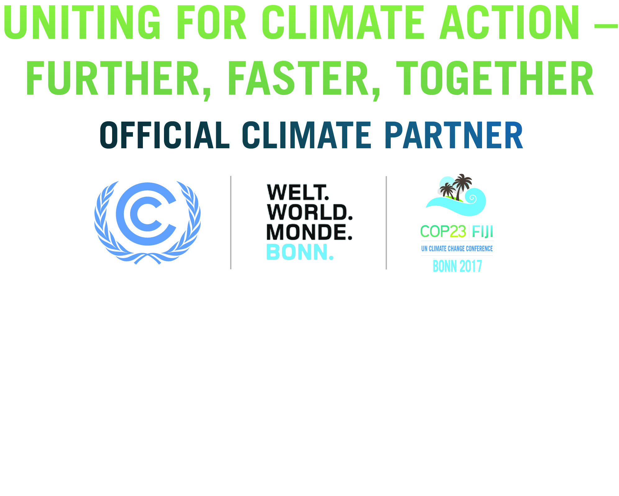COP23 BonnCity Official Climate Partner Logo